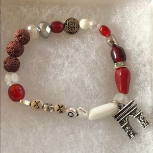 Hand beaded bracelet